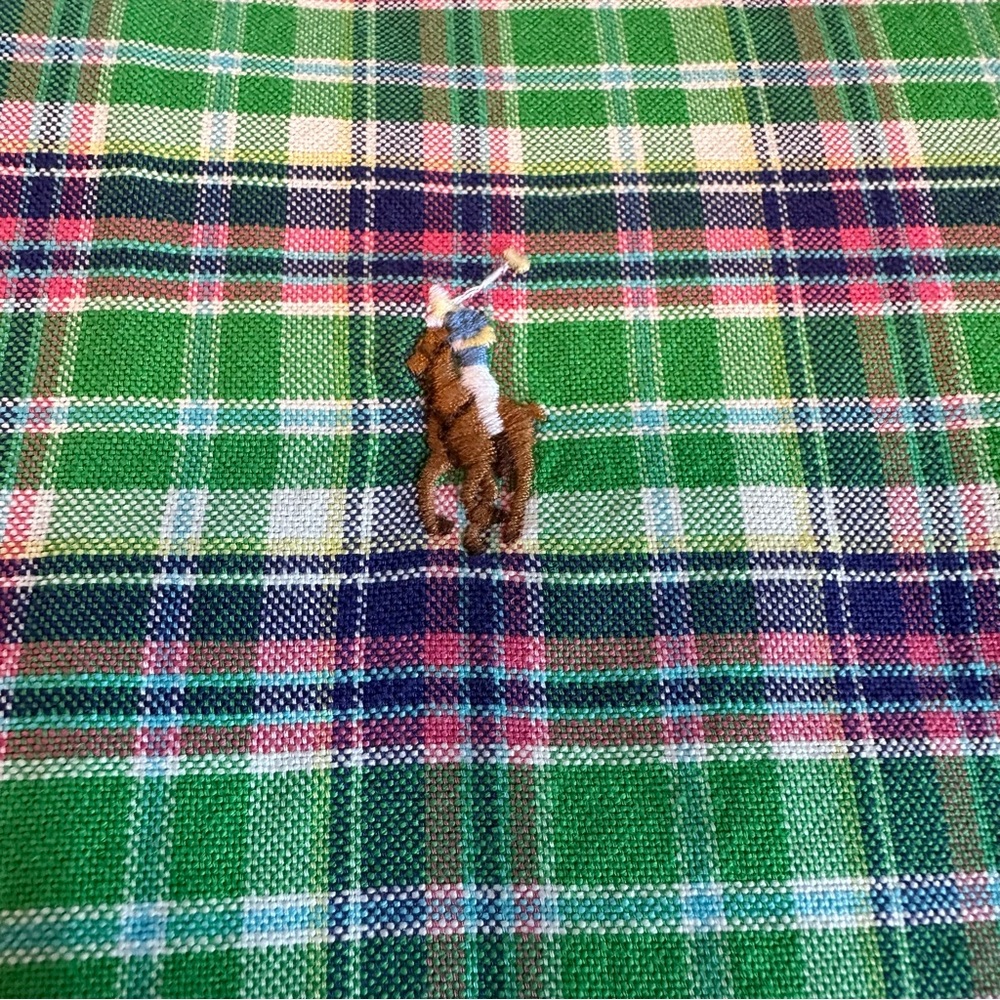 Ralph Lauren Men’s XL LongSleeve Plaid ButtonDown Shirt Green, Navy, Pink, White - Picture 8 of 8